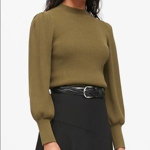 Banana Republic Puff Sleeve Cropped Sweater